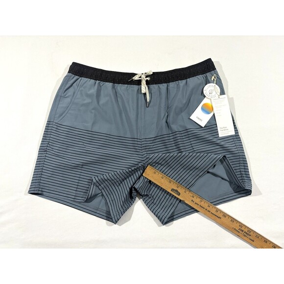 Vuori Kore Mens Light Azure Blue Stripe V367 Lined Athletic Shorts Gym 2XL NWT - Picture 5 of 7